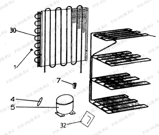 Взрыв-схема холодильника Electrolux TW432 - Схема узла C10 Cold, users manual